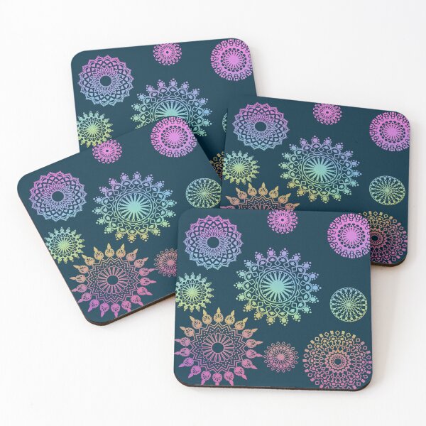 Item preview, Gradient Mandalas on Navy designed and sold by JaygiesDesign.