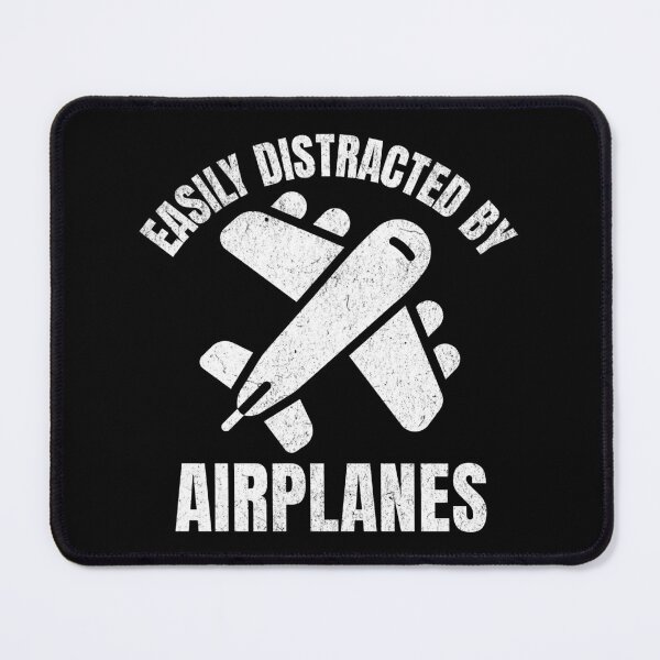 Item preview, Easily Distracted By Airplanes Funny Aircraft Lover Humor (light version) designed and sold by KLArtzStore.