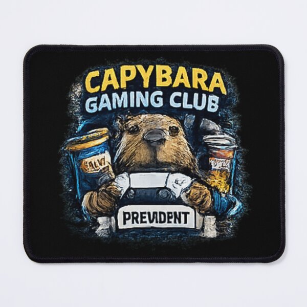 Item preview, Funny Capybara Gaming Club Member designed and sold by Hobby-up.