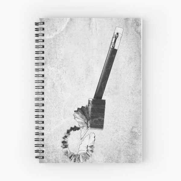 Item preview, Sharpening Pencil Wood Curl Dark Writers Art designed and sold by Ghoul Enterprises.