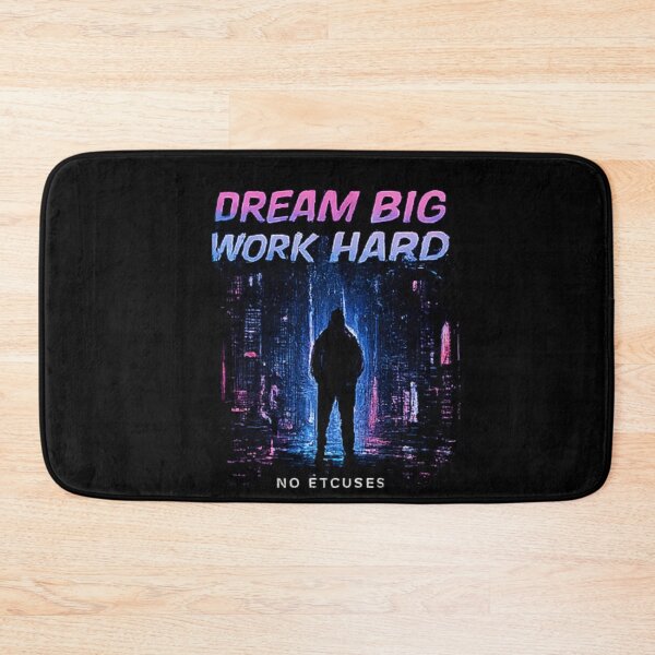 Item preview, Dream Big Work Hard Neon Motivation designed and sold by Hobby-up.