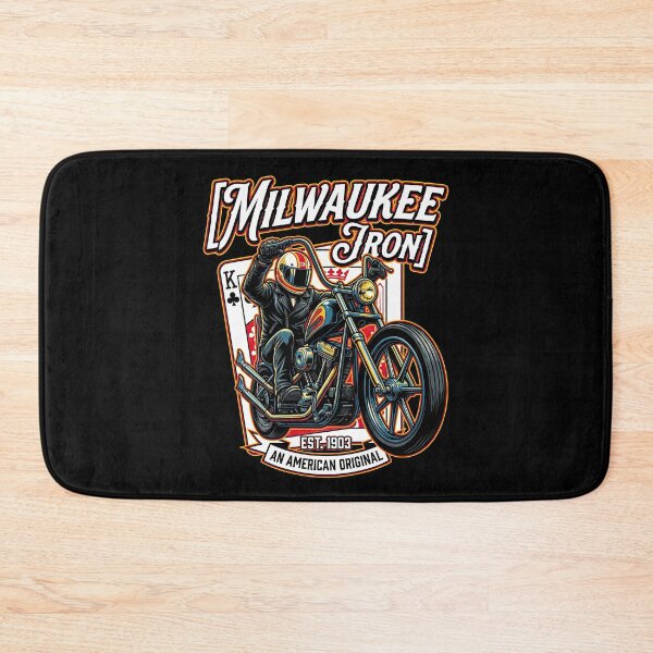 Item preview, Milwaukee Iron Harley Davidson Custom Chopper Illustration designed and sold by enzoade.
