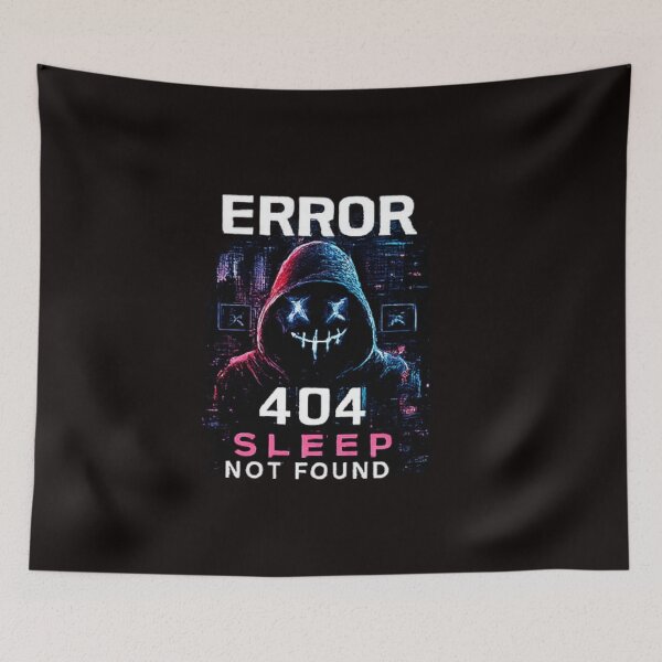 Item preview, Error 404 Sleep Not Found Hoodie designed and sold by Hobby-up.