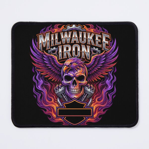Item preview, Milwaukee Iron Harley Davidson Retro Biker Design designed and sold by enzoade.