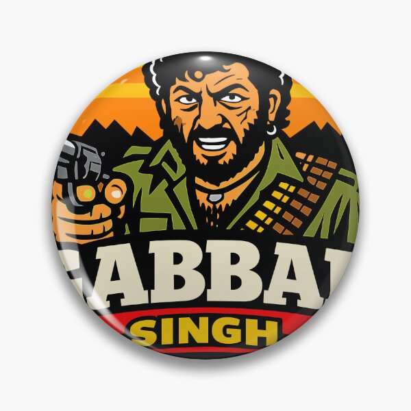 Item preview, Gabbar Singh Retro Action Artwork – Vintage Bollywood Inspired Gangster Design designed and sold by Krincydigitalart.
