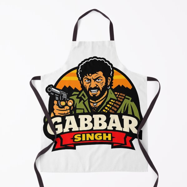 Item preview, Gabbar Singh Retro Action Artwork – Vintage Bollywood Inspired Gangster Design designed and sold by Krincydigitalart.