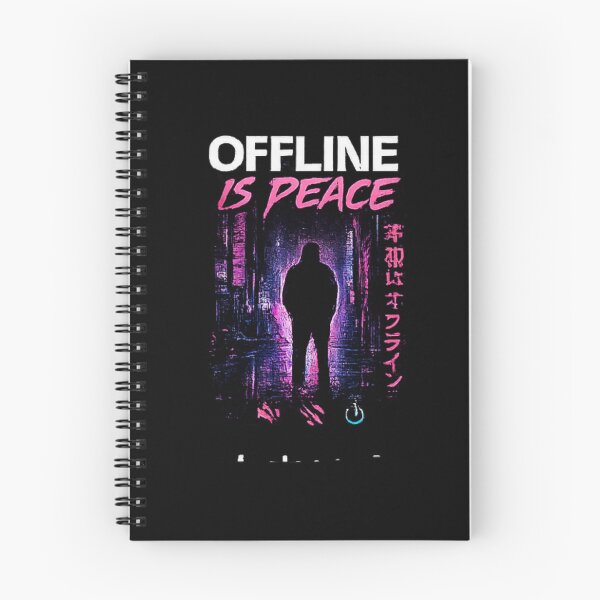 Item preview, Offline is Peace Cyberpunk Cityscape designed and sold by Hobby-up.