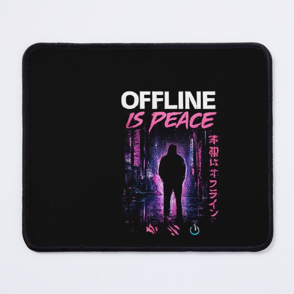 Item preview, Offline is Peace Cyberpunk Cityscape designed and sold by Hobby-up.