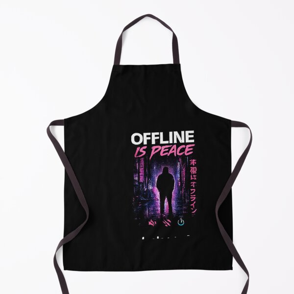 Item preview, Offline is Peace Cyberpunk Cityscape designed and sold by Hobby-up.