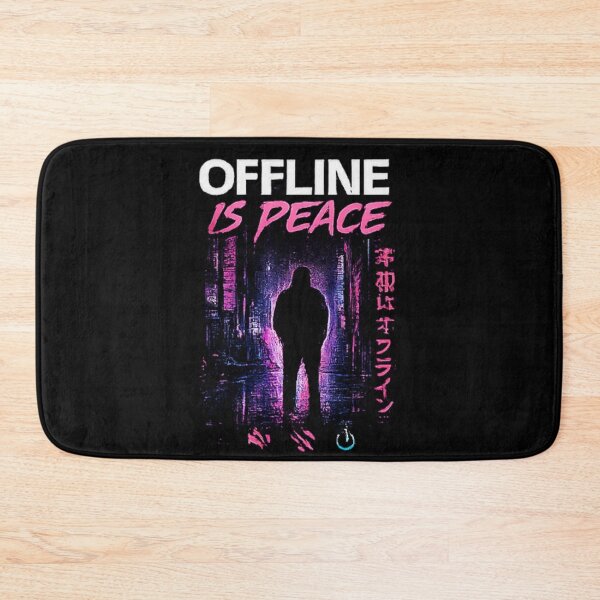 Item preview, Offline is Peace Cyberpunk Cityscape designed and sold by Hobby-up.