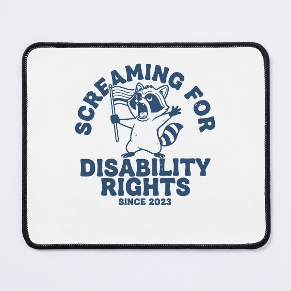 Item preview, Disability awareness Screaming Disability Rights designed and sold by LuminOrb.