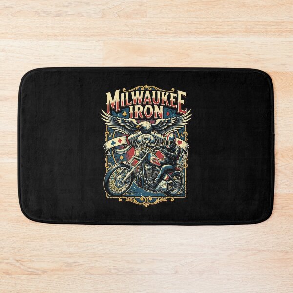Item preview, Milwaukee Iron Harley Davidson Vintage Motorcycle Graphic designed and sold by enzoade.