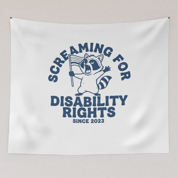 Item preview, Disability awareness Screaming Disability Rights designed and sold by LuminOrb.