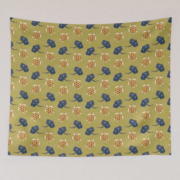 Item preview, Ocean adventures on green designed and sold by reneesillus.