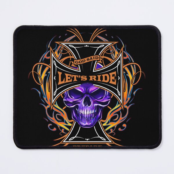 Item preview, God Said Lets Ride Harley Davidson Motorcycle Lifestyle Artwork designed and sold by enzoade.