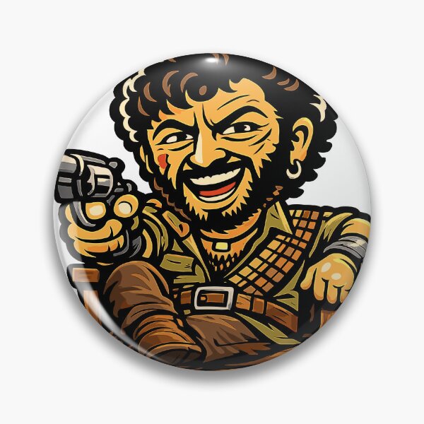 Item preview, Gabbar Singh Vintage Cartoon – Retro Bollywood Villain Comic Art designed and sold by Krincydigitalart.