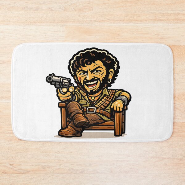 Item preview, Gabbar Singh Vintage Cartoon – Retro Bollywood Villain Comic Art designed and sold by Krincydigitalart.