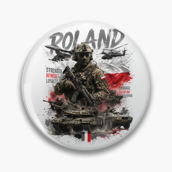 Item preview, Poland Military Force – Strength & Honor designed and sold by Countries&Cities Shop.