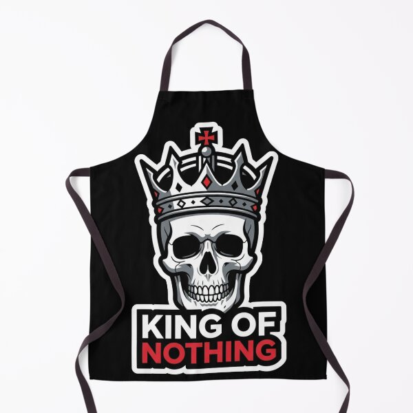 Item preview, KING OF NOTHING Skull Crown Sticker | Gothic Dark Humor Skeleton Art designed and sold by Ecocrushstudio.