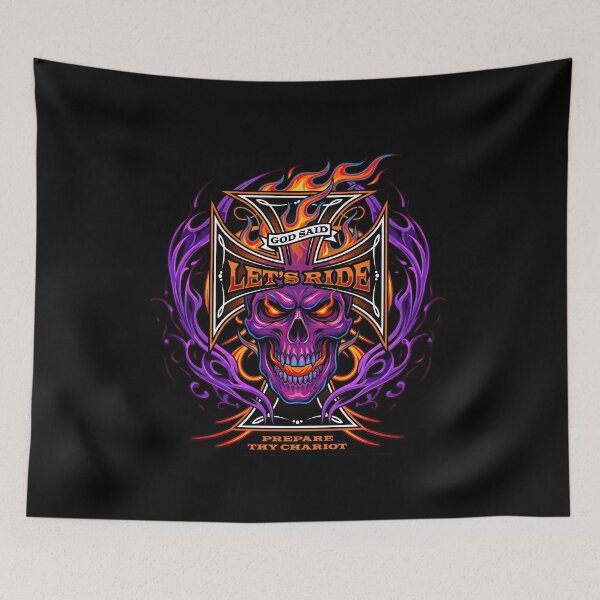 Item preview, God Said Lets Ride Harley Davidson Bold Highway Design designed and sold by enzoade.