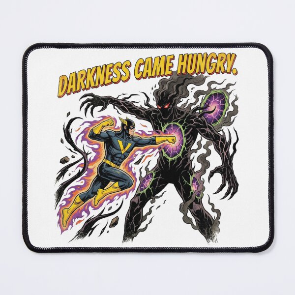 Item preview, The Valiant vs Shadow Monster Vintage Comic Art | Retro Horror Superhero Design designed and sold by PLUSHIWORLDtm.