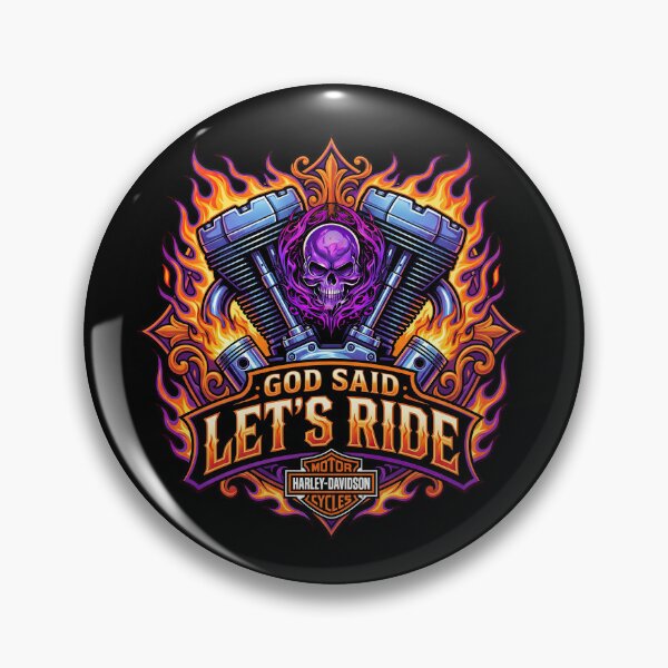 Item preview, God Said Lets Ride Harley Davidson Freedom Rider Graphic designed and sold by enzoade.