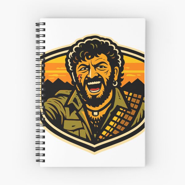 Item preview, Gabbar Singh Retro Emblem – Vintage Bollywood Villain Badge Artwork designed and sold by Krincydigitalart.