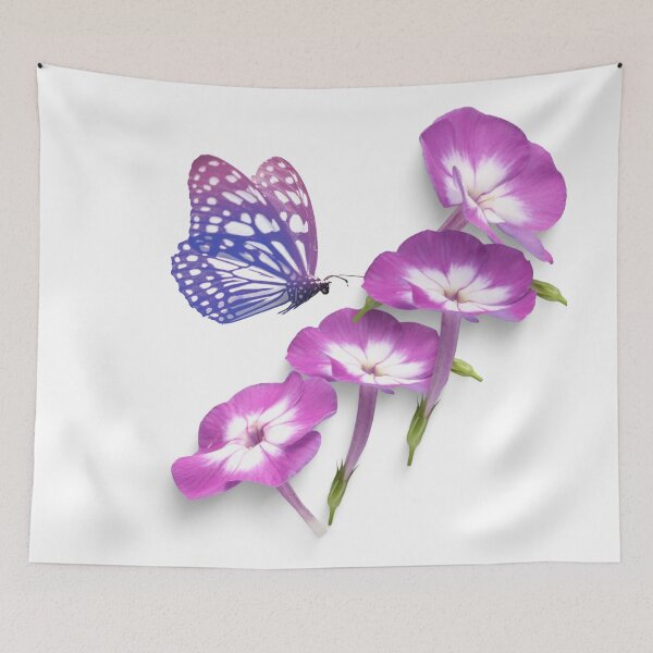 Item preview, Purple flowers and butterfly designed and sold by Heaven1111.