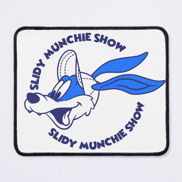 Item preview, Slidy Munchie Show Cartoon Logo Sticker | Retro Mascot Bunny Design designed and sold by FLYINGPEOPLE24.
