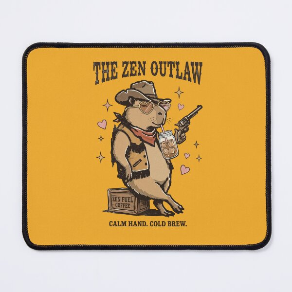 Item preview, The Zen Outlaw Capybara designed and sold by sanorastyle.