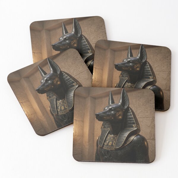 Item preview, Anubis Egyptian God Ancient Mythology Marble Statue designed and sold by Queen Cleopatra.