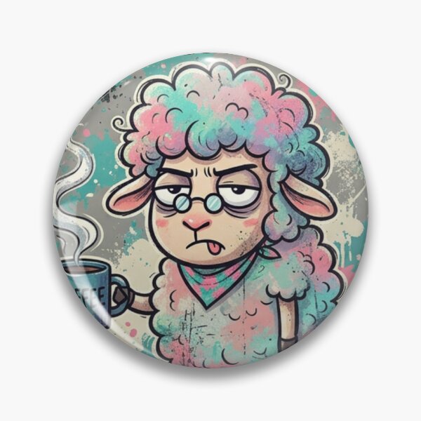 Item preview, Don't Rush Me Coffee Sheep Cartoon designed and sold by ShirtsUp-Lane.