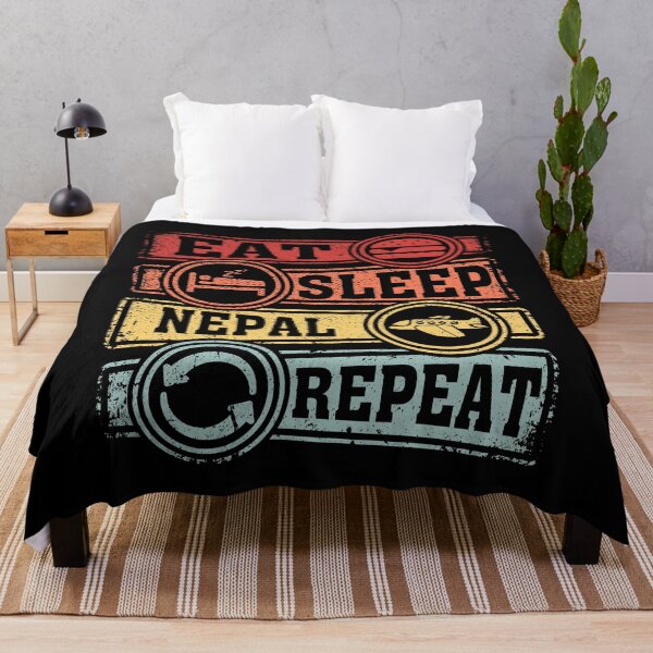 Item preview, Eat Sleep Nepal Repeat designed and sold by GabbyKash.