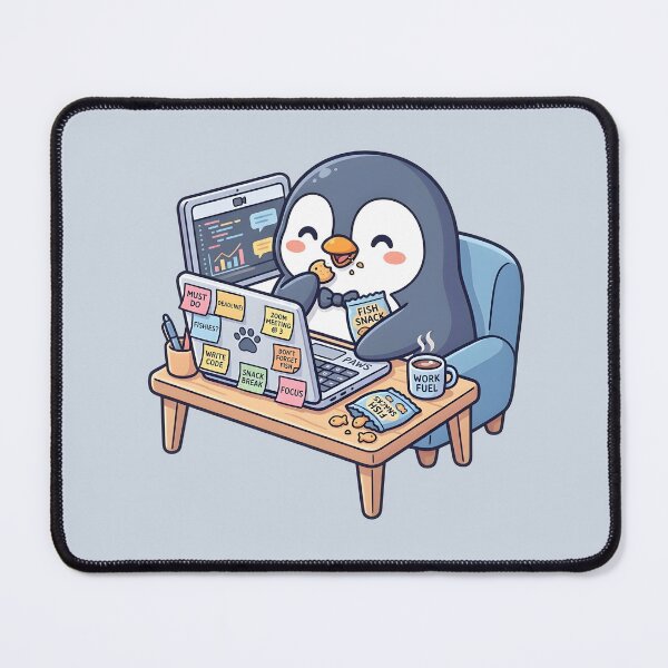 Item preview, Hardly Working Tech Penguin designed and sold by dreephic22.