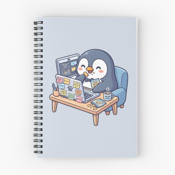 Item preview, Hardly Working Tech Penguin designed and sold by dreephic22.