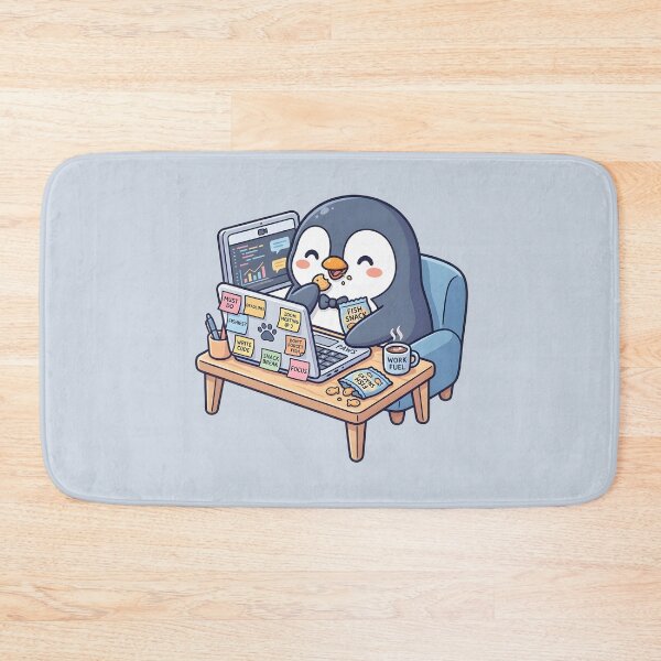 Item preview, Hardly Working Tech Penguin designed and sold by dreephic22.