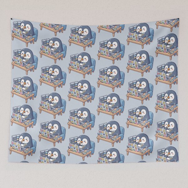 Item preview, Hardly Working Tech Penguin designed and sold by dreephic22.