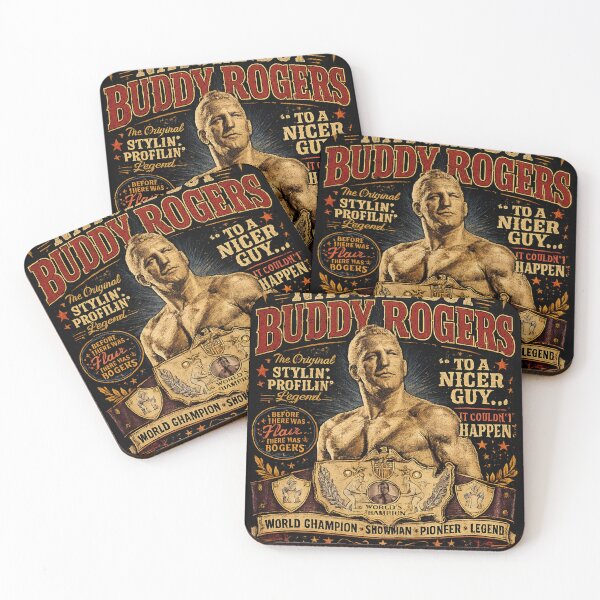 Item preview, The Nature Boy Buddy Rogers Vintage Wrestling Tribute Tee | Championship Swagger Retro Poster designed and sold by The Irish Whip.