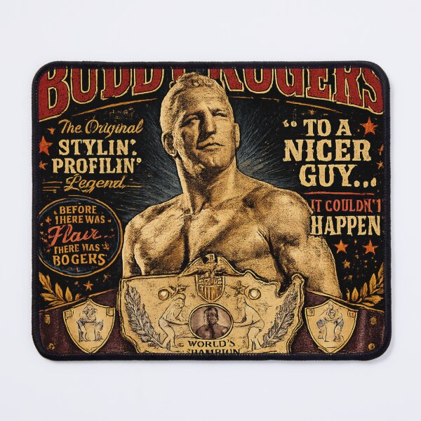 Item preview, The Nature Boy Buddy Rogers Vintage Wrestling Tribute Tee | Championship Swagger Retro Poster designed and sold by The Irish Whip.