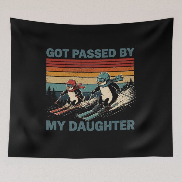 Item preview, Got Passed By My Daughter Penguin Ski designed and sold by D-F-R-K.