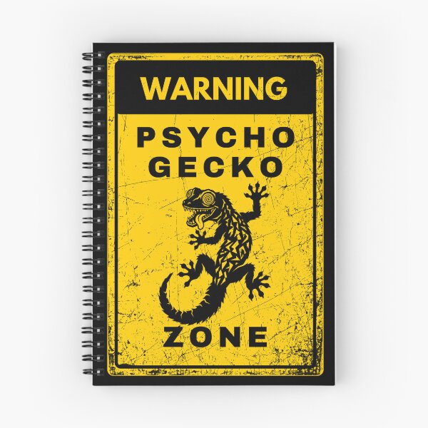 Item preview, Warning Psycho Gecko Zone designed and sold by Ivy-Triggs.