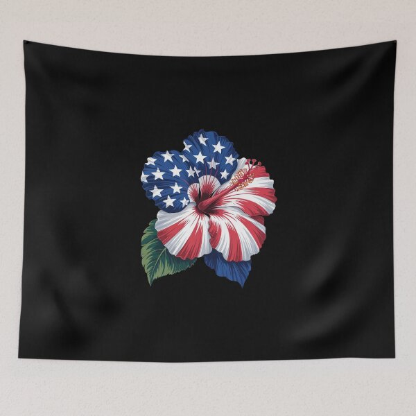 Item preview, Patriotic Hibiscus designed and sold by jkrphoto.