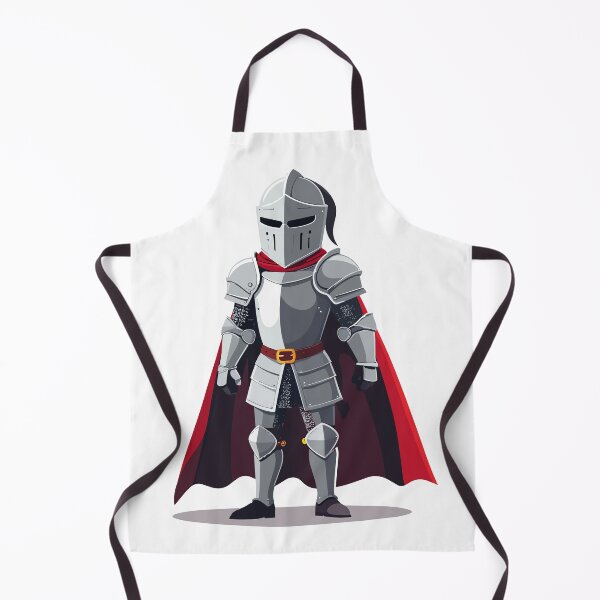 Item preview, Medieval Knight in Shining Armor Red Cape Fantasy Warrior Illustration designed and sold by PARINCREATE.
