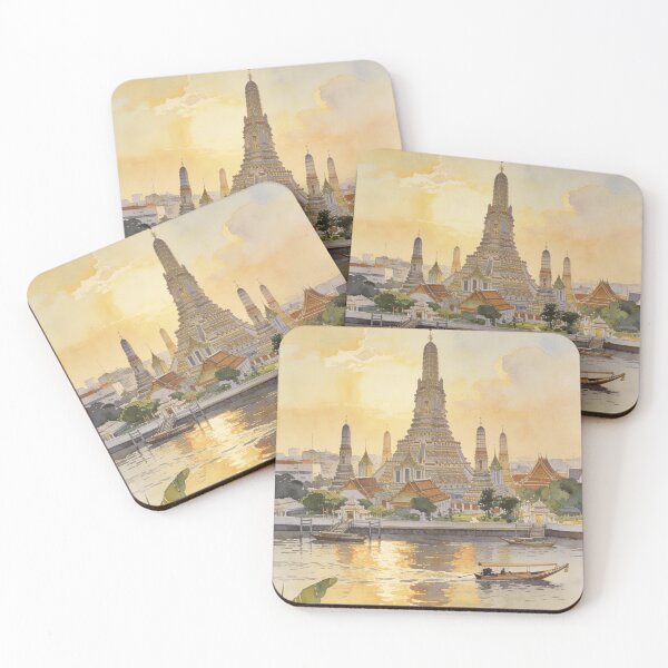 Item preview, Golden Dawn at Wat Arun designed and sold by BlareBlare.