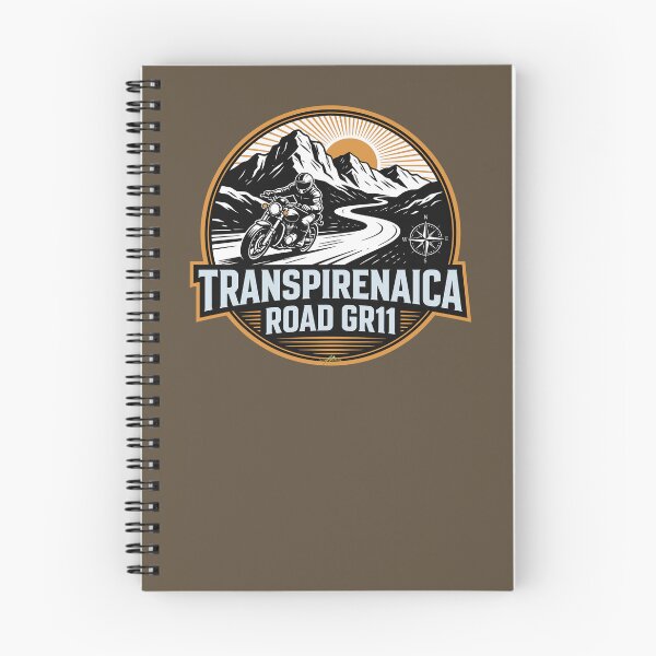 Item preview, Transpirenaica GR11 Trans-Pyrenees Motorcycle Road Sticker TShirt 01 designed and sold by OuterShellUK.