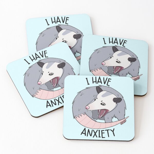 Item preview, I Have Anxiety Opossum designed and sold by bloomintoyoubiy.