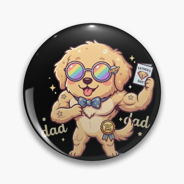 Item preview, Super Dad Pup: World's Best Dad Muscle Dog designed and sold by Sprklebrand.