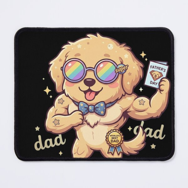Item preview, Super Dad Pup: World's Best Dad Muscle Dog designed and sold by Sprklebrand.