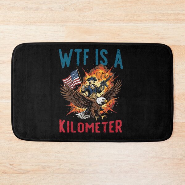 Item preview, WTF Is A Kilometer Funny George Washington Riding American Eagle designed and sold by DaphoLatara.