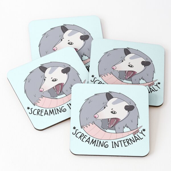 Item preview, Screaming Internally Opossum designed and sold by bloomintoyoubiy.